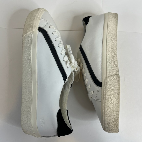 Madewell Delia Sidewalk Women White Leather Low Top Sneaker Lace Up Shoes 6.5MC5 - Picture 4 of 8